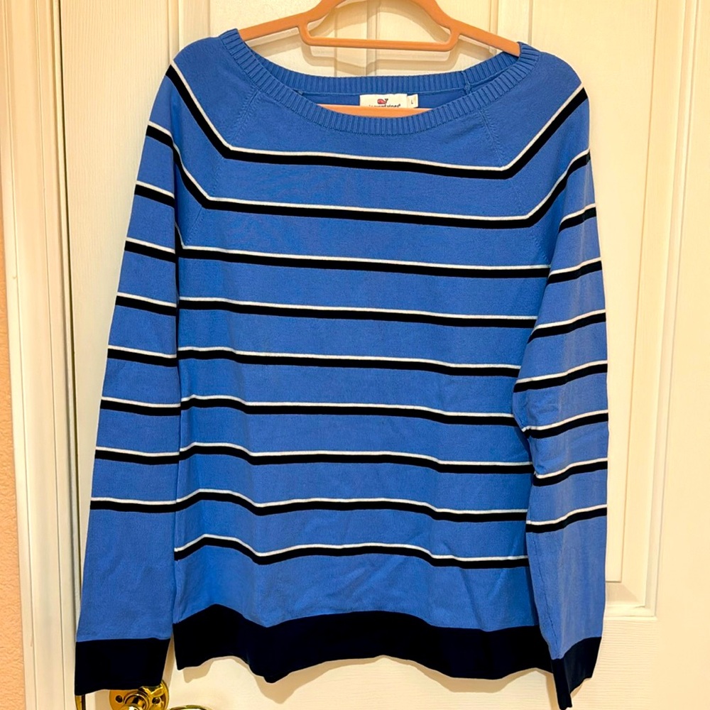 Vineyard Vines lightweight striped sweater L